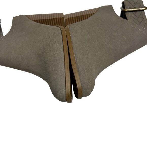 American Eagle taupe sling back buckle mule ankle boots size 7.5 - Picture 13 of 13